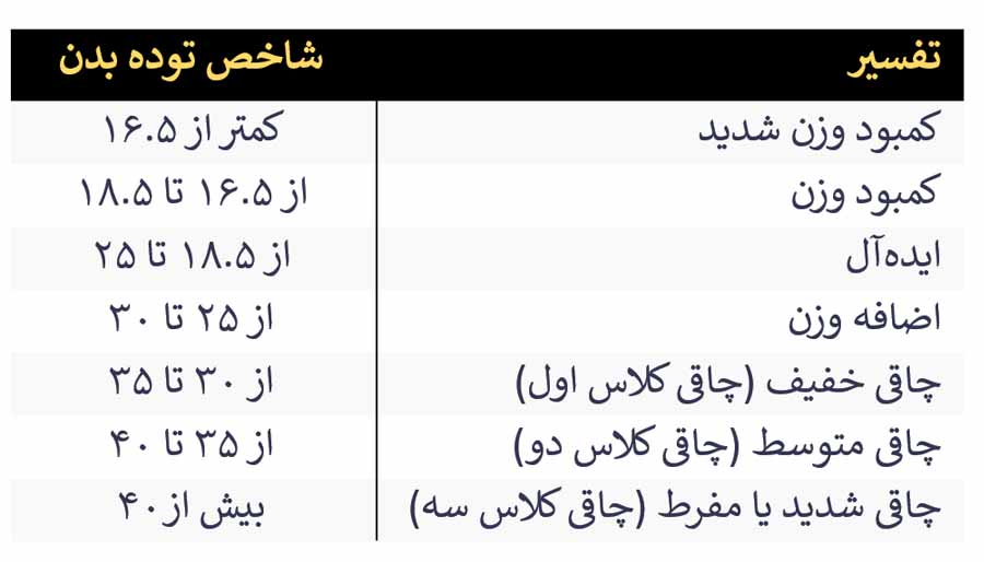 شاخص توده بدنی